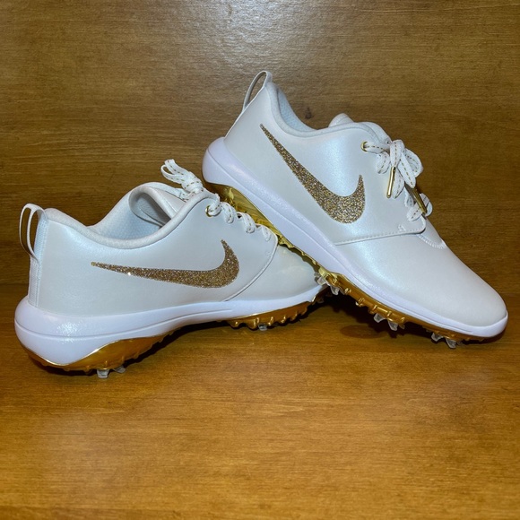 Nike Shoes - Nike Swarovski x Roshe Golf Shoes Cleats 8.5